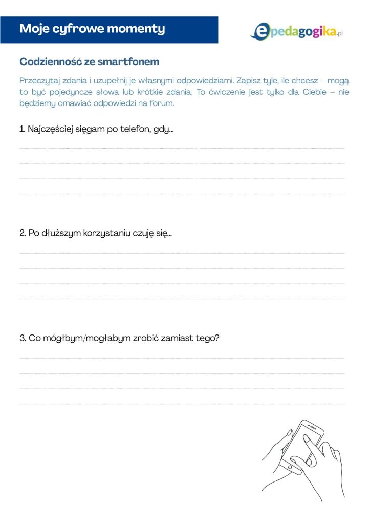 Dlaczego trudno się oderwać od telefonu? Scenariusz zajęć psychoedukacyjnych o mechanizmach korzystania z ekranów