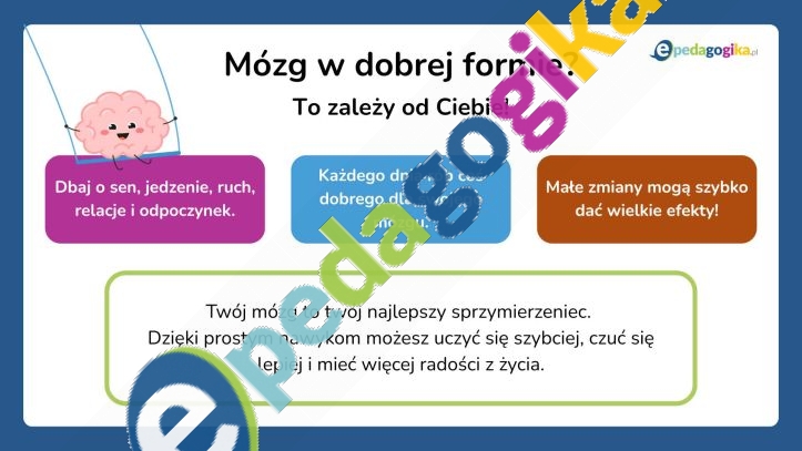 11  Prezentacja multimedialna: Poznaj swój mózg i naucz się o niego dbać!