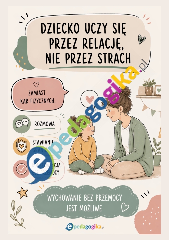 Plakaty: Przemoc wobec dzieci – materiały edukacyjne do szkoły i przedszkola