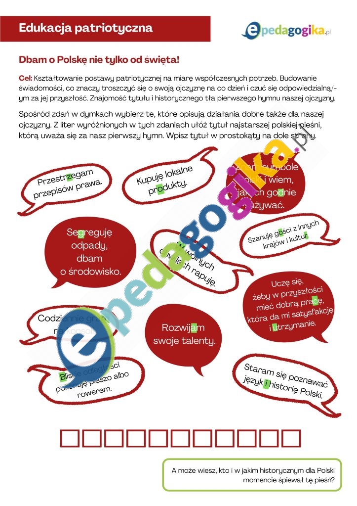 Dbam o Polskę nie tylko od święta!