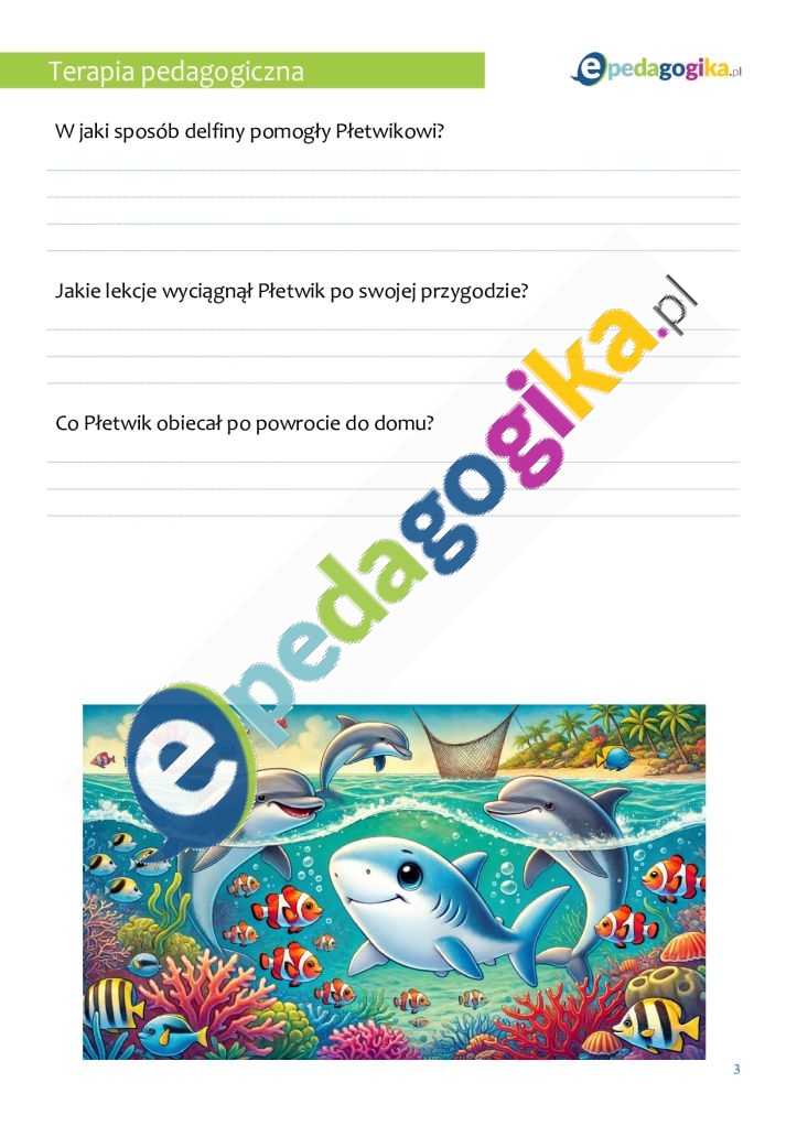   Karty pracy na dzień rekina dla przedszkola i klas I-III. Zabawne i edukacyjne zadania dla dzieci