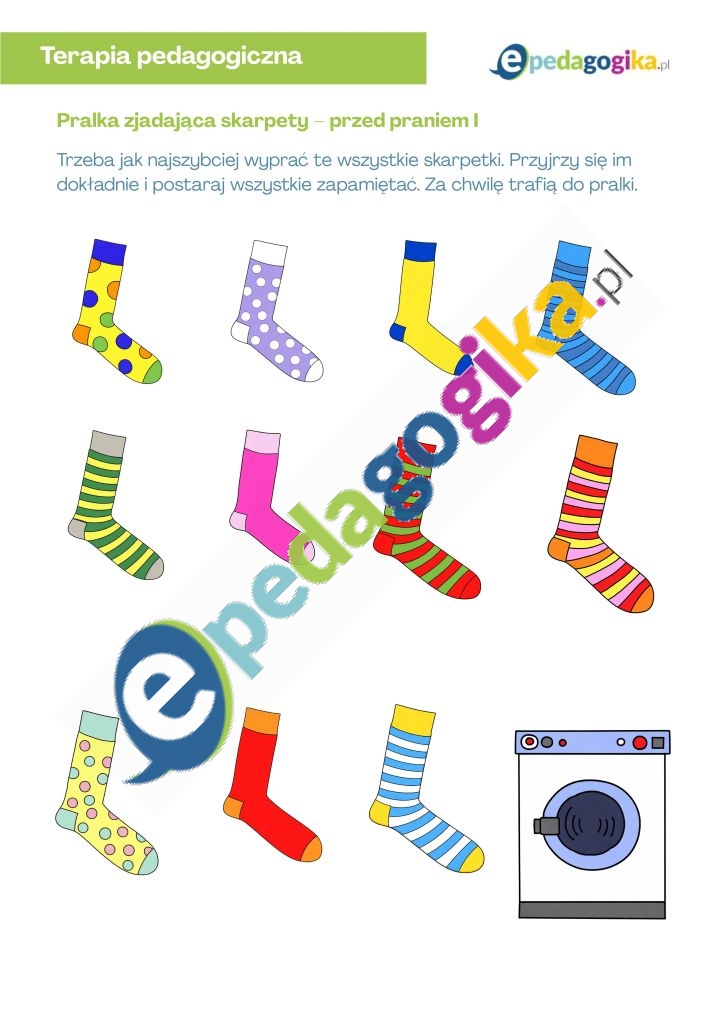 Pralka zjadająca skarpety I - przed praniem