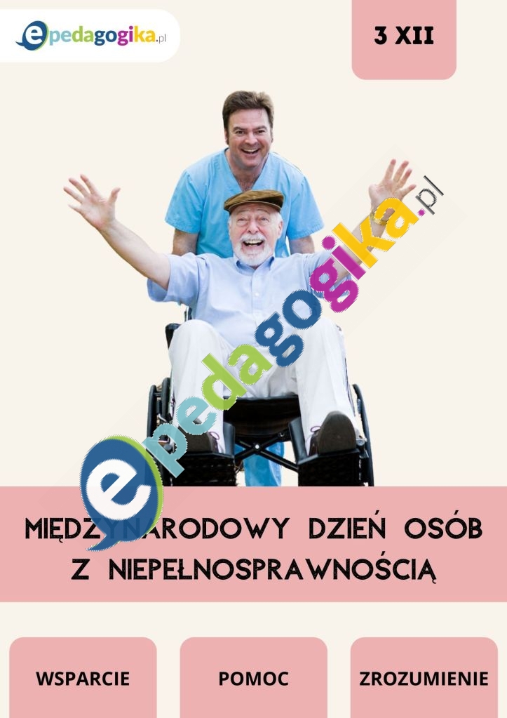 Międzynarodowy Dzień Osób Niepełnosprawnych – plakat do pobrania
