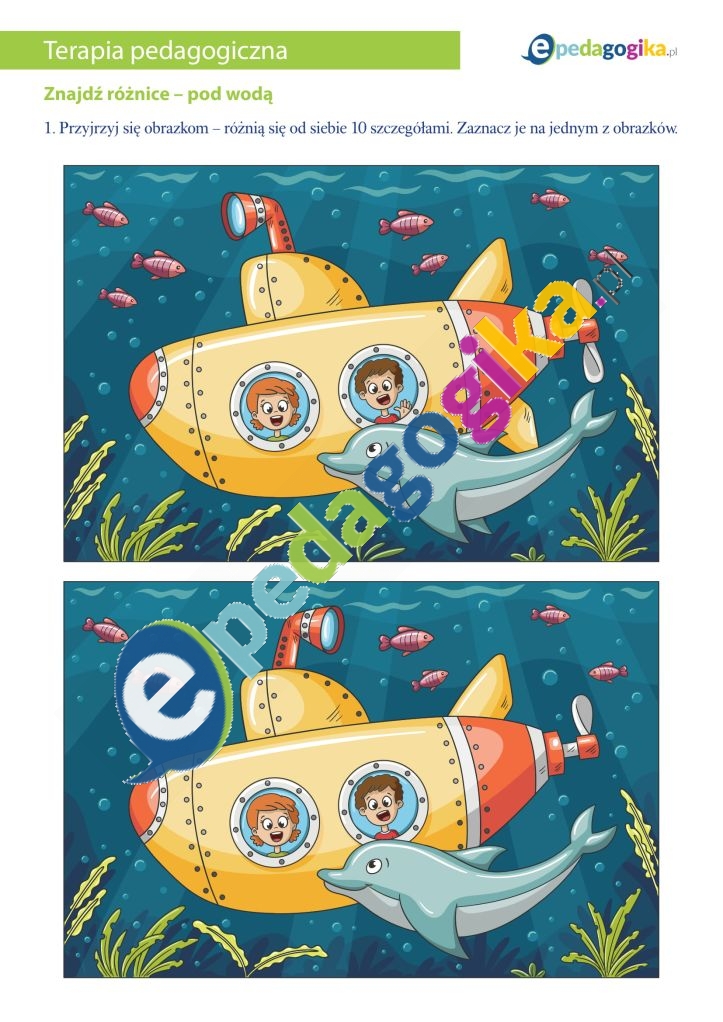 Znajdź różnice – pod wodą-1