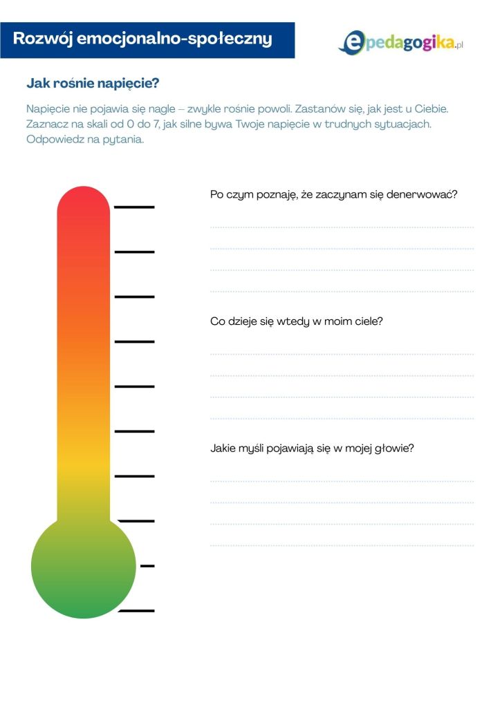 Zatrzymaj napięcie, zanim wybuchnie. Karty pracy wspierające samoregulację emocji