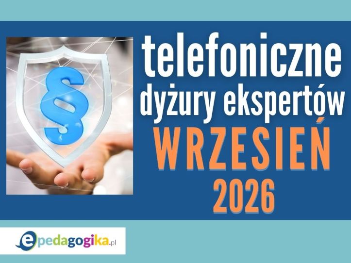 Telefoniczne dyżury ekspertów: WRZESIEŃ 2026