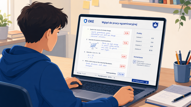 Wgląd w prace egzaminacyjne online – MEN planuje zmiany