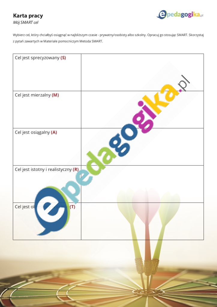 Załącznik nr 3 Mój SMART cel