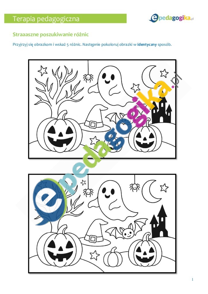   Halloweenowe zabawy i ćwiczenia terapeutyczne