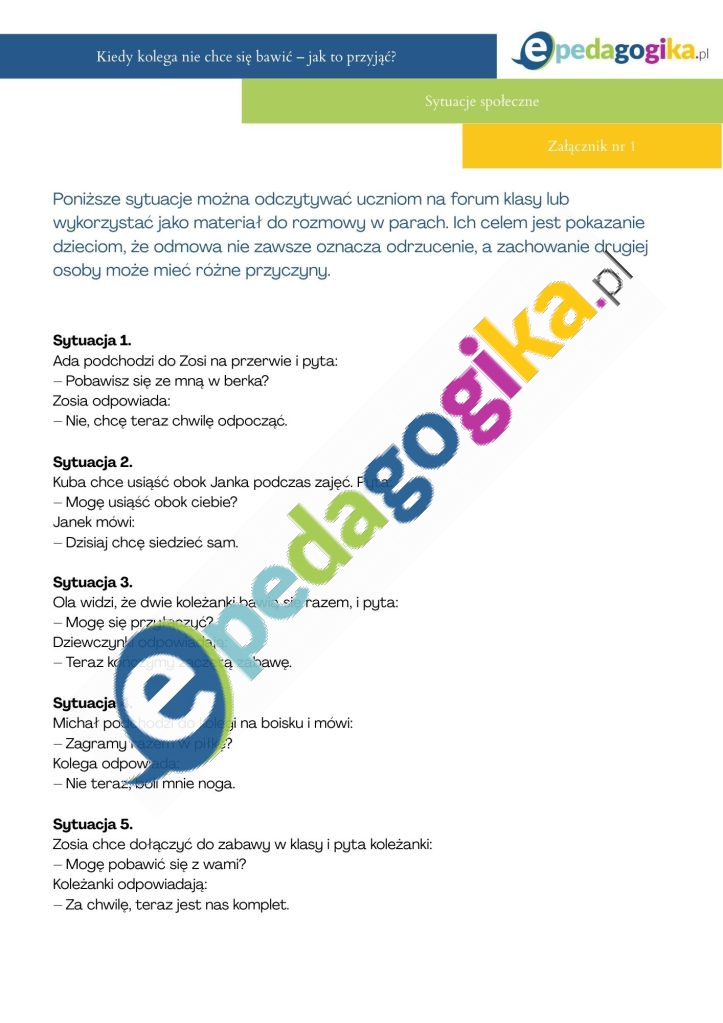 Karta pracy nr 1. Co naprawdę czuję