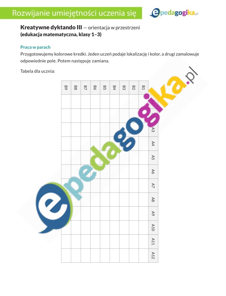 Kreatywne dyktando III-1