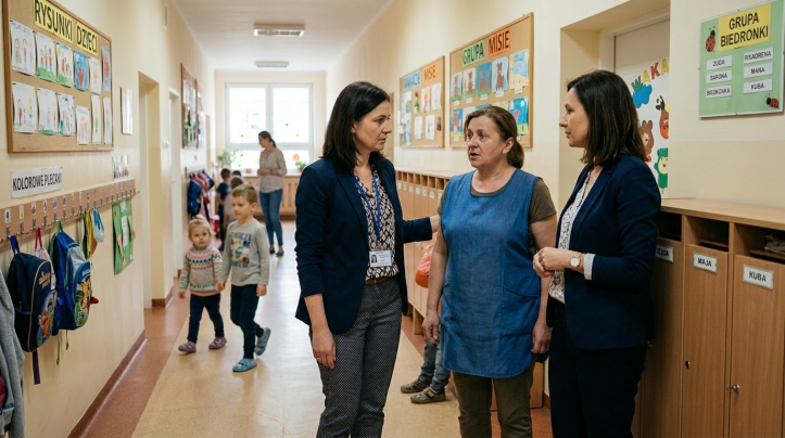 Woźna uderzyła dziecko – jak powinien postąpić dyrektor przedszkola?