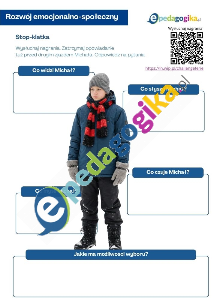 Stop-klatka   Ferie na pokaz? Challenge, presja i bezpieczeństwo – karty pracy z nagraniem audio