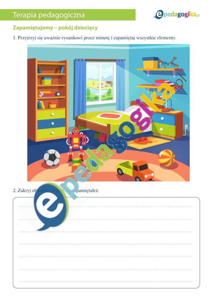 Zapamiętujemy – pokój dziecięcy-1