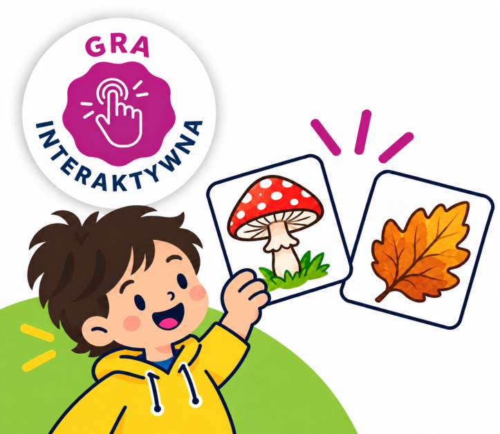 Jesienne pary – gra interaktywna na spostrzegawczość