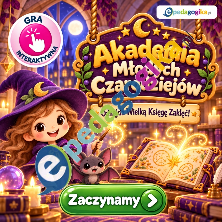 Akademia Młodych Czarodziejów – odnajdź Wielką Księgę Zaklęć! Gra interaktywna