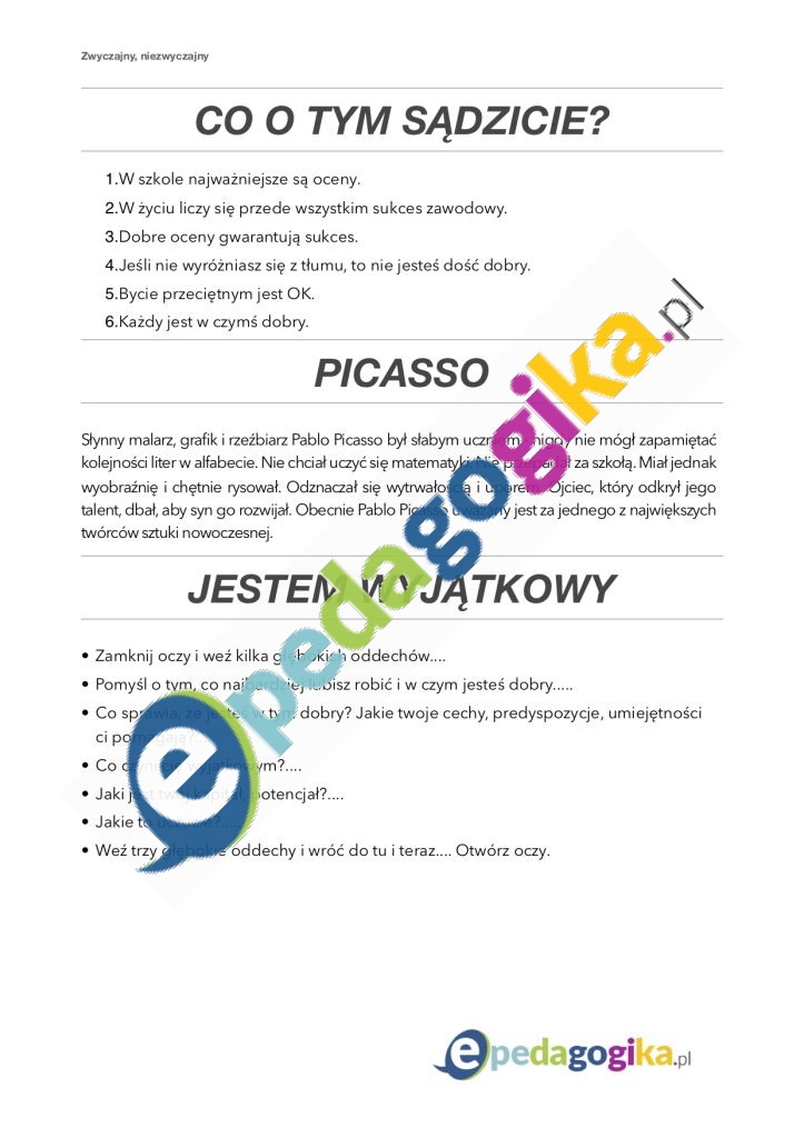 Zalacznik. Materialy pomocnicze