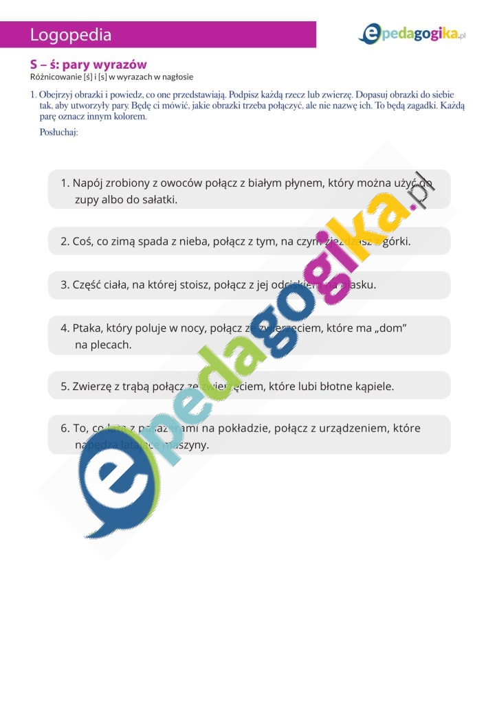 S  ś pary wyrazów-1