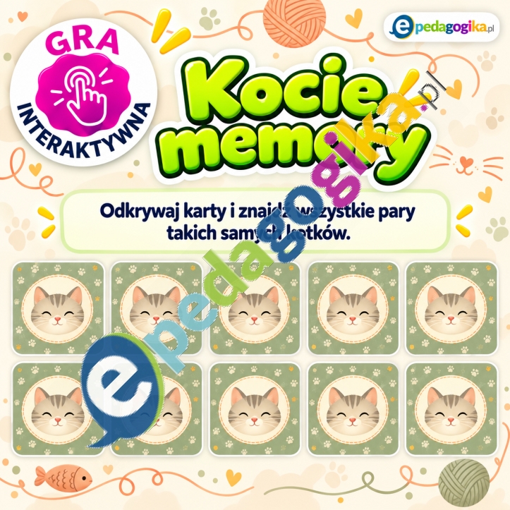 Kocie memory – interaktywna gra
