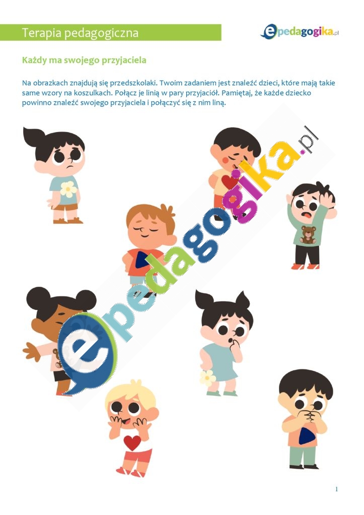 Karty pracy „Ja i mój przyjaciel” – Dzień Przyjaźni w przedszkolu