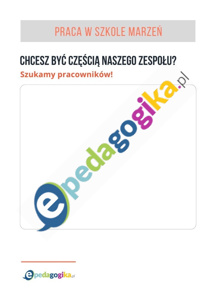 O szacunku dla pracy – to miejsce tworzymy wszyscy. Scenariusz profilaktyczny dla klas IV – VI