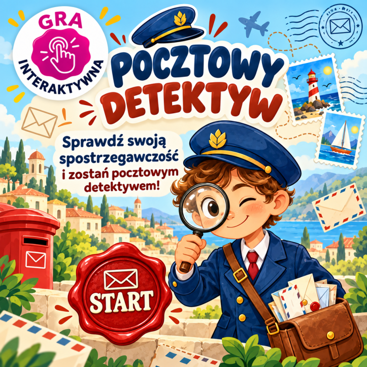 Pocztowy detektyw – interaktywna gra na spostrzegawczość