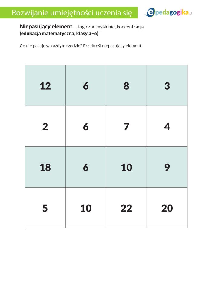 Niepasujący element