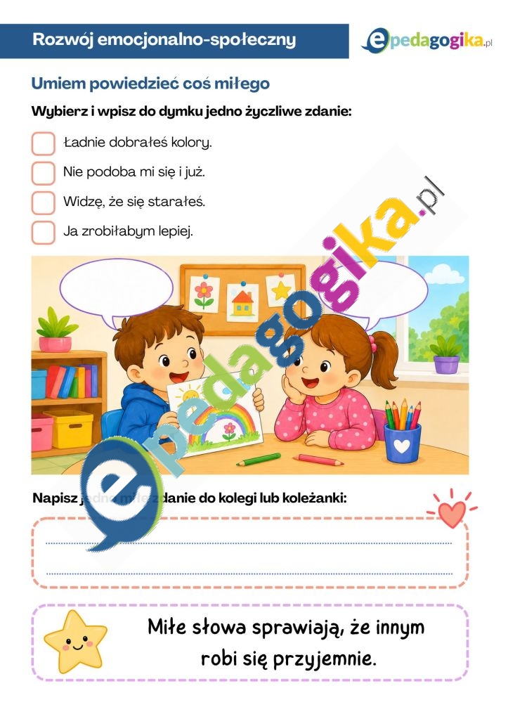 Umiem powiedzieć coś miłego