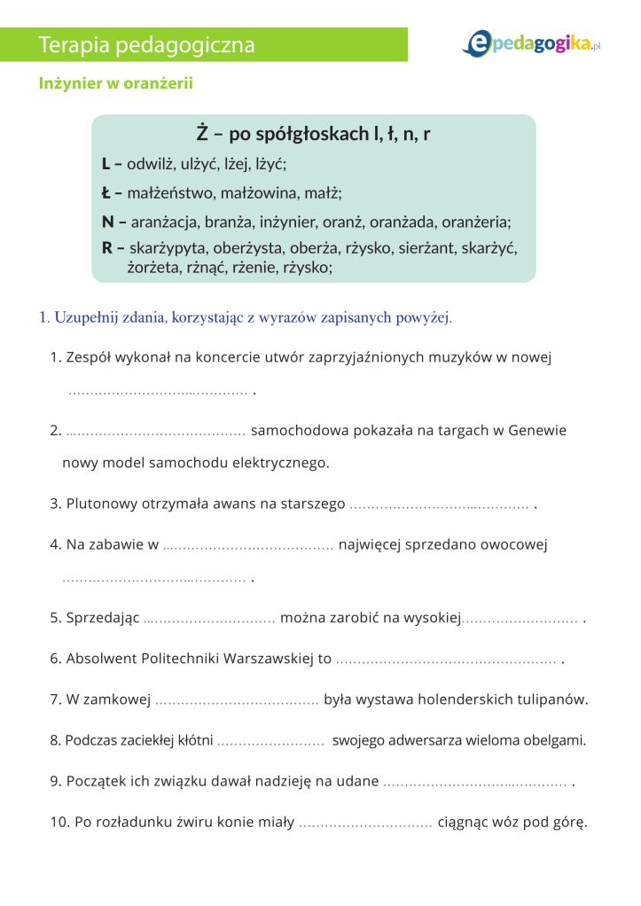 Inżynier w oranżerii