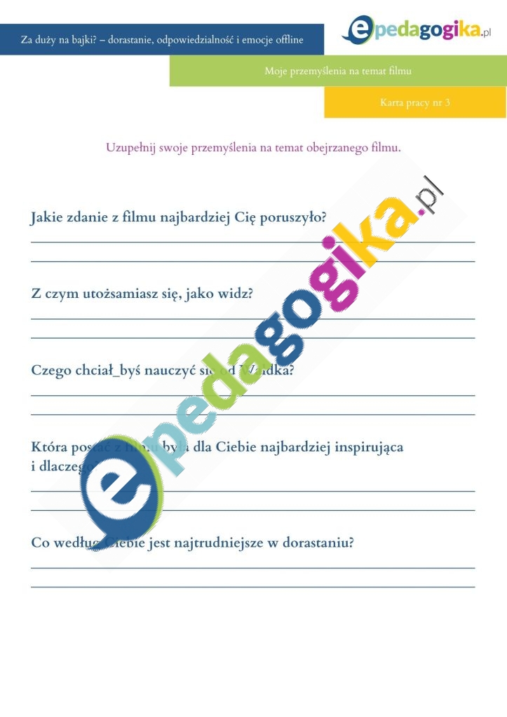 Moje przemyślenia na temat filmu
