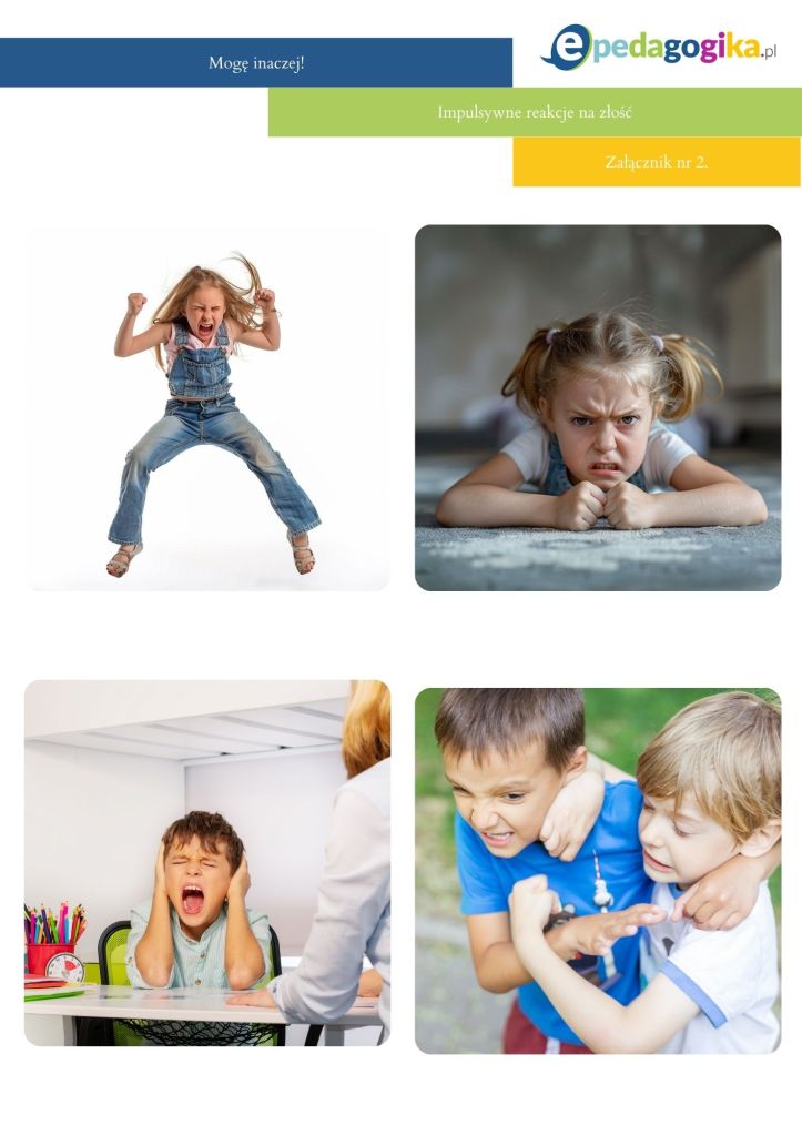 Mogę inaczej! Sposoby wyrażania emocji zamiast krzyku i płaczu. Scenariusz zajęć rewalidacyjnych