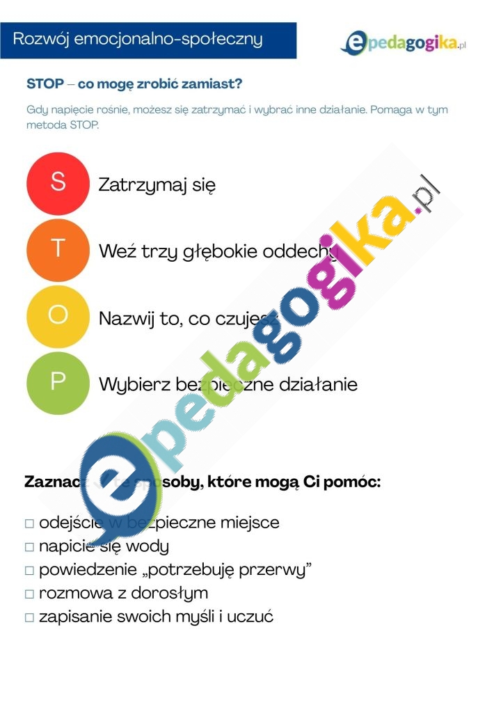 STOP – co mogę zrobić zamiast