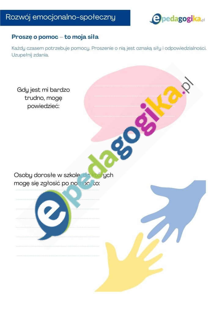 Proszę o pomoc – to moja siła
