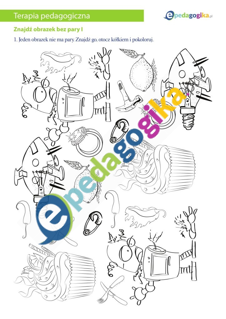 Znajdź obrazek bez pary I-1