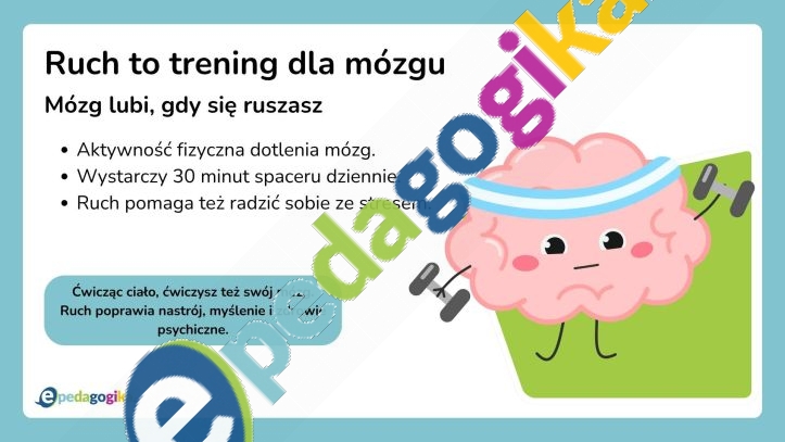   Prezentacja multimedialna: Poznaj swój mózg i naucz się o niego dbać!