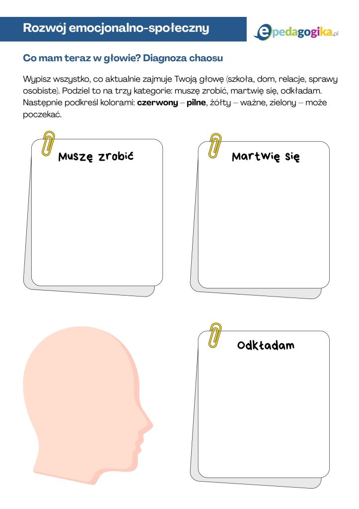 Wiosenne porządki w głowie. Karty pracy dla uczniów