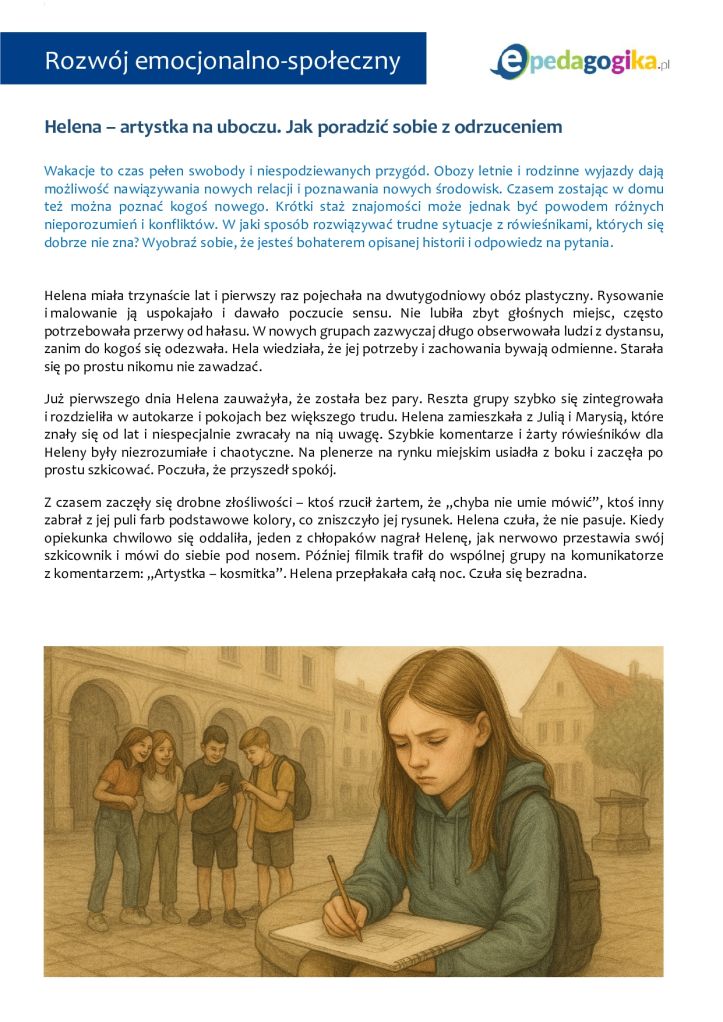 Case study: wakacyjne kryzysy. Jak radzić sobie w trudnych sytuacjach rówieśniczych?