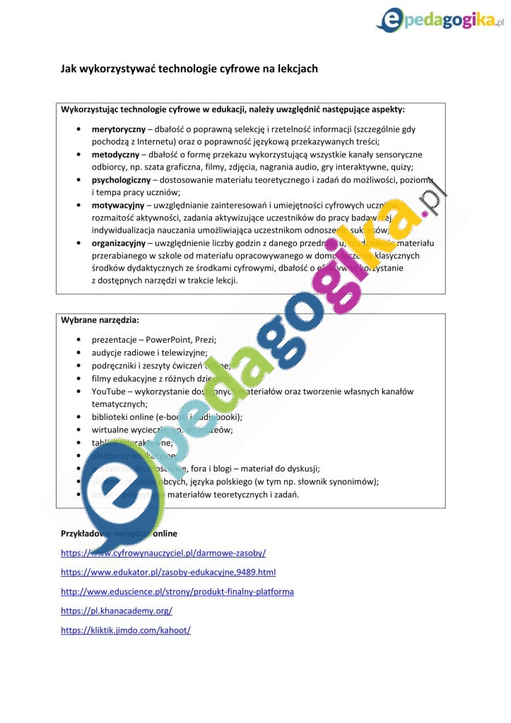 Jak wykorzystywać technologie cyfrowe na lekcjach-1