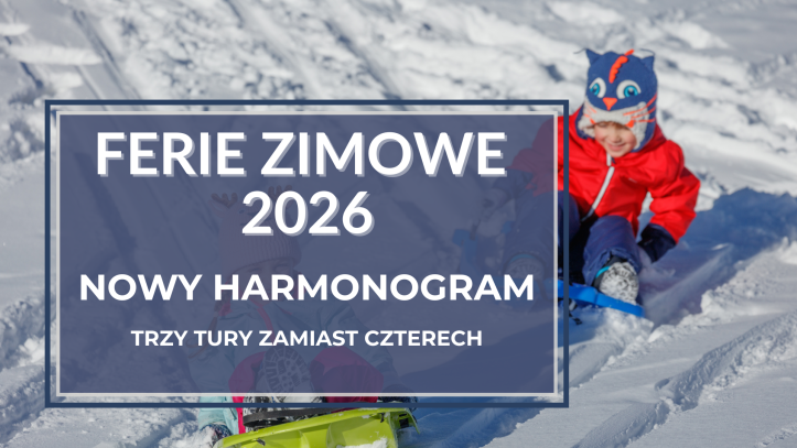 Ferie zimowe 2026 w nowej formule – zmiany i nowe terminy dla województw w trzech turach