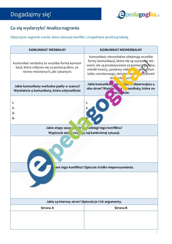 Dogadajmy się! Scenariusz psychoedukacyjny dla uczniów z klas VII– VIII i szkół ponadpodstawowych