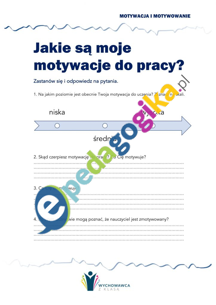 Motywacja U Uczniów, Motywacja U Nauczycieli - EPedagogika