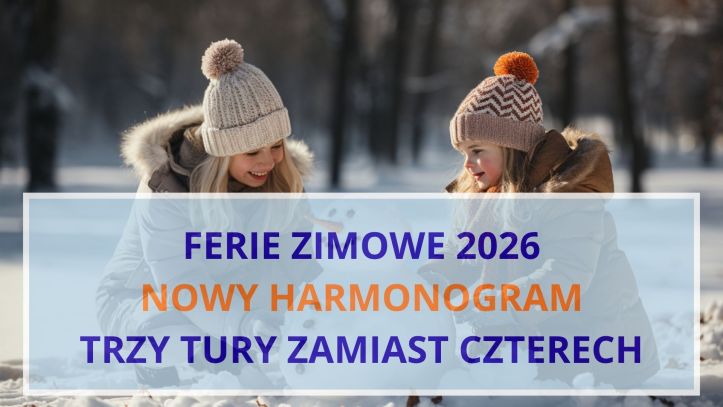 Ferie zimowe 2026 w nowej formule – zmiany i nowe terminy dla województw w trzech turach