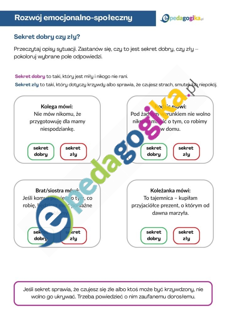 Sekrret dobry czy zły?