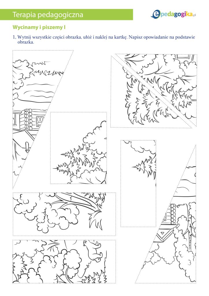 Wycinamy i piszemy I