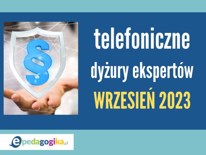 Telefoniczne dyżury ekspertów we wrześniu 2023 r.
