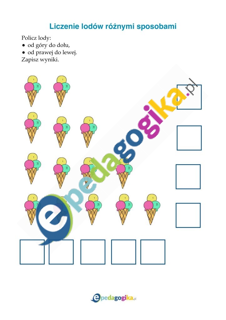 Liczenie lodów różnymi sposobami-1