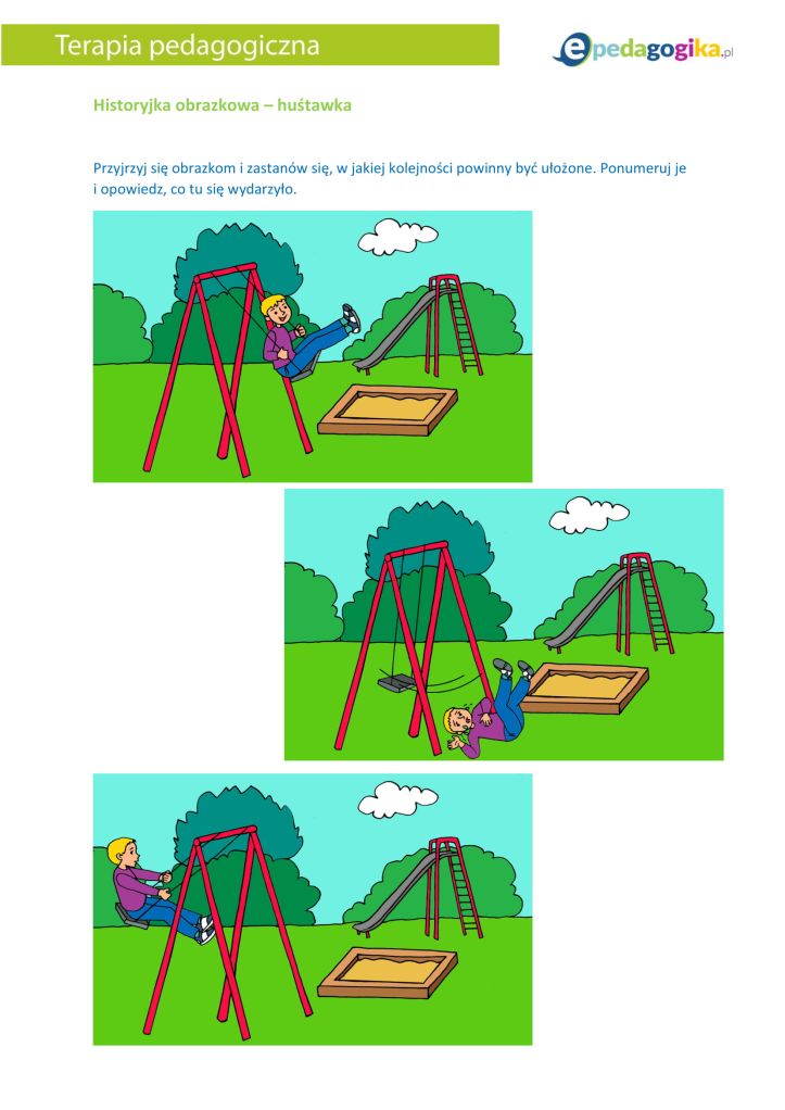 Historyjka obrazkowa - huśtawka