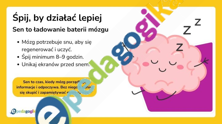  Prezentacja multimedialna: Poznaj swój mózg i naucz się o niego dbać!