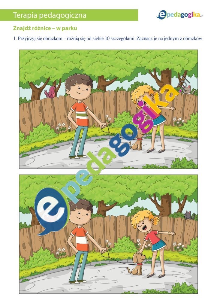 Znajdź różnice – w parku-1