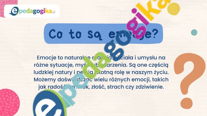 Prezentacja multimedialna: Zrozumienie emocji i radzenie sobie z nimi